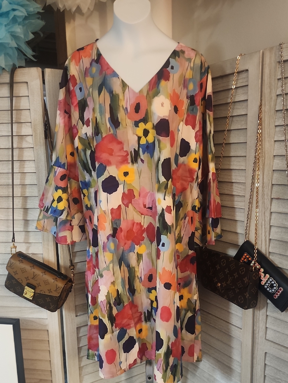 Boutique Brand Floral Print  Dress